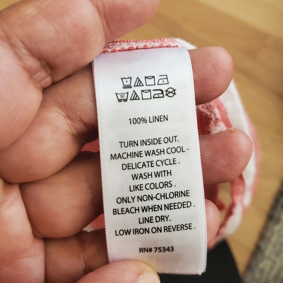 Christian Siriano Red and White Striped Sleeveless Tank - Picture 6 of 6